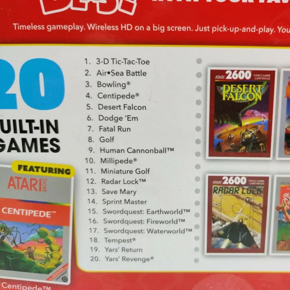 ATARI GAMES LEGENDS BLAST! (2) CLASSIC 40 Game System LOT HDMI Controllers